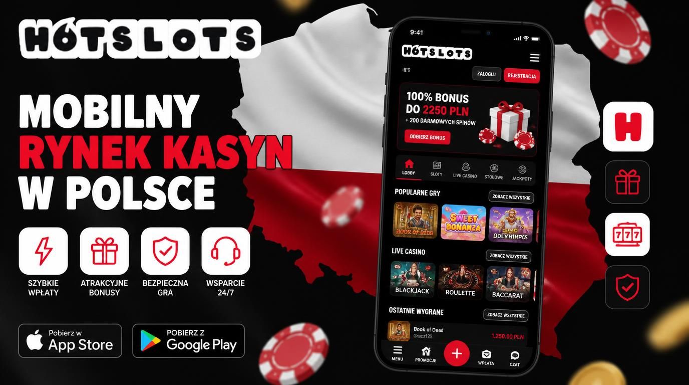 Interfejs mobilny kasyna na tle Polski